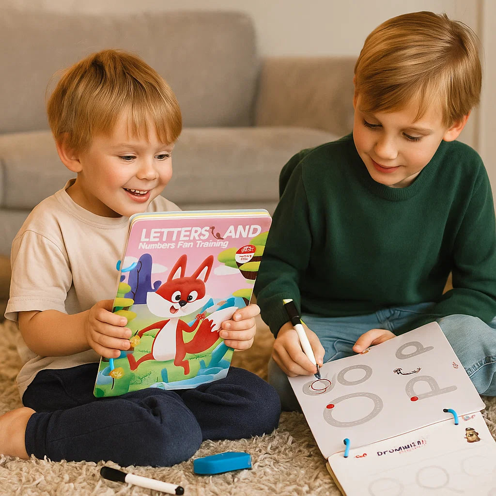 Pennekontrolltreningsbok for barn ⎜ Gjenbrukbar tegneøvelse for å øke konsentrasjonen og hånd-øye-koordinasjonen