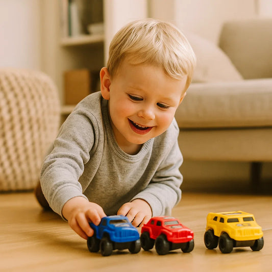 Mini leketøybiler for småbarn ⎜ Inertialkjøretøy for lek innendørs og tidlig utvikling av motoriske ferdigheter