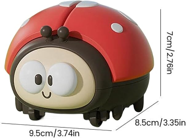 Ladybug Suspension Ball Toy for Babies ⎜ Morsomt dyrespill for motoriske ferdigheter og koordinering av luftstrøm